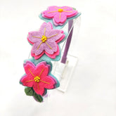 Cherry Blossom Hairband- Aqua